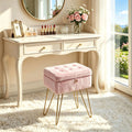 Tabouret Nuage — fausse fourrure, coffre de rangement et pieds dorés – vue 5